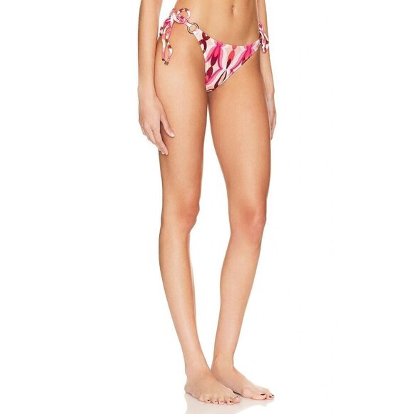 PatBO Twist String Bikini Bottom in Flamant Large New Womens Swim - Picture 5 of 16